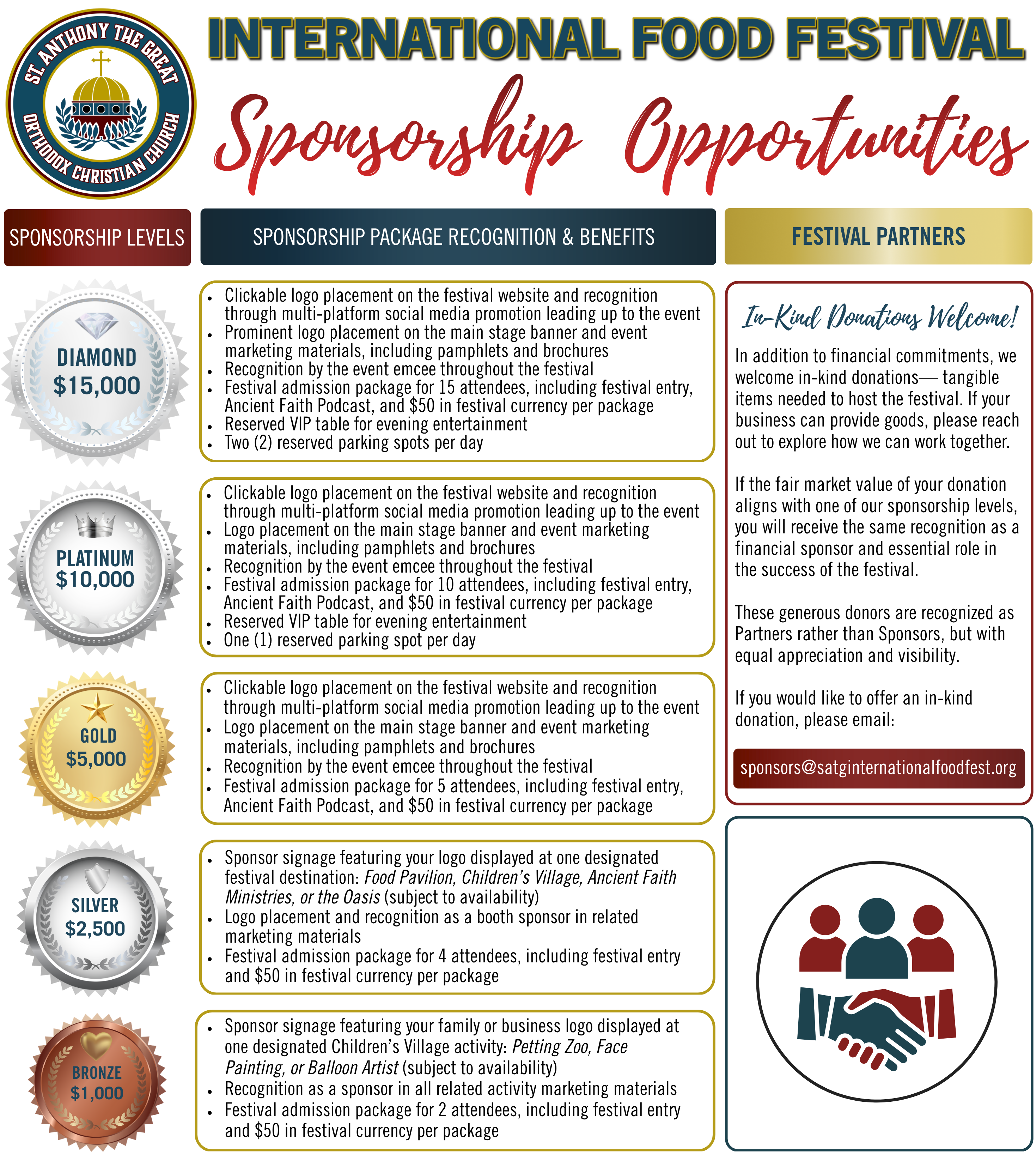 Sponsorship Opportunities